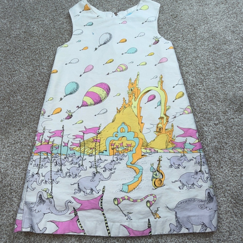Dr Seuss Oh The Places Youll Go Dress Toddler Girls 3T - Picture 1 of 6